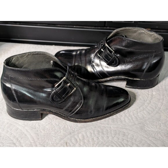 Vintage Hanover Master Flex Monk Strap/Buckle Chukka Boots Men's Size 9 Made USA - Picture 5 of 5
